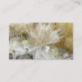 アラゴナイトと石英 名刺 (裏面)