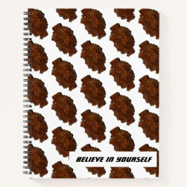 アラゴナイトの結晶の写真を自分信じでタイル張り ノートブック