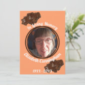 アラゴナイトクリスタル メモリー ポエム フォト メモリアル カード (スタンド正面)