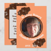 アラゴナイトクリスタル メモリー ポエム フォト メモリアル カード (正面/裏面)