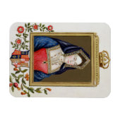 アラゴンのキャサリンのポートレート（1485年～1536年） 1st Qu マグネット (横)