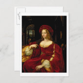 アラゴンのジャンヌポートレート（1500年～77年）Aの妻 ポストカード (正面/裏面)