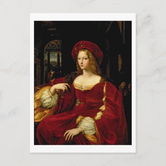 アラゴンのジャンヌポートレート（1500年～77年）Aの妻 ポストカード (正面)