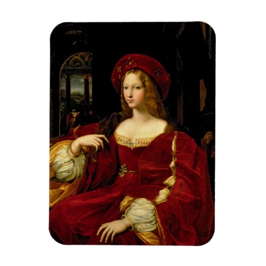 アラゴンのジャンヌポートレート（1500年～77年）Aの妻 マグネット (縦)