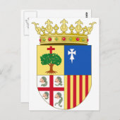 アラゴンコート・オブ・アームズ（スペイン） ポストカード (正面/裏面)