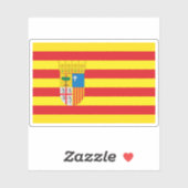 アラゴン国旗 シール (シート)