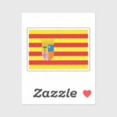 アラゴン国旗（自律コミュニティ）スペイン シール (シート)