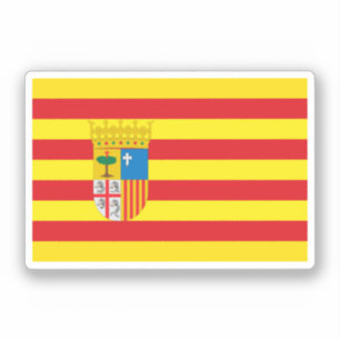 アラゴン国旗(自律コミュニティ)スペイン シール
