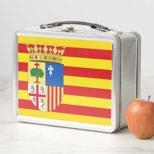 アラゴン国旗（自律コミュニティ）スペイン メタルランチボックス