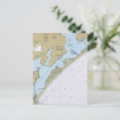 アラサスパス テキサス 海図 ポストカード (スタンド正面)