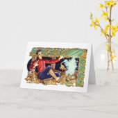 アラジンのランプのグリーティングカード カード (黄色い花)