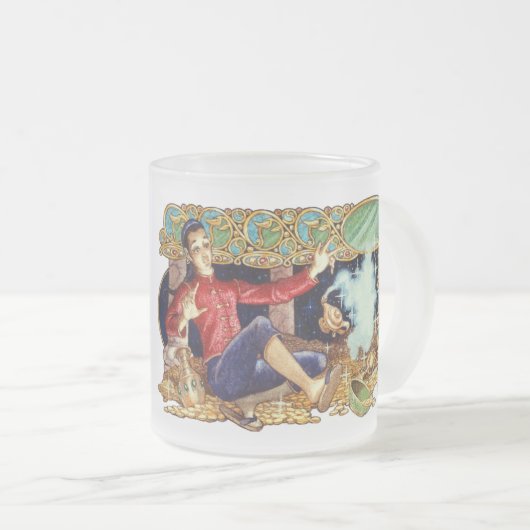 アラジンのランプ曇りマグカップ フロストグラスマグカップ (正面右)