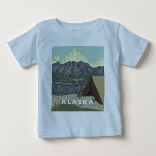 アラスオーガニックカンベビー ベビーTシャツ (正面)