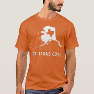 アラスカおもしろい島テキサス州キュート・インサイドアラスカの地図 Tシャツ