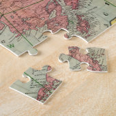 アラスカおよびカナダ(1901年)のヴィンテージの地図 ジグソーパズル (側面)