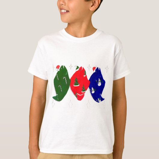 アラスカお洒落のクリスマス野生生物 Tシャツ (正面)