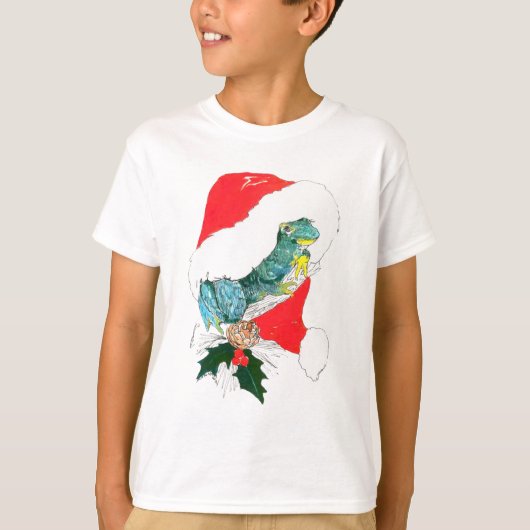 アラスカお洒落のクリスマス野生生物 Tシャツ (正面)