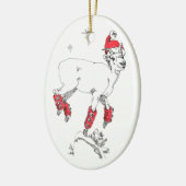 アラスカお洒落ワイルドライフクリスマスツリーオーナメント セラミックオーナメント (左)