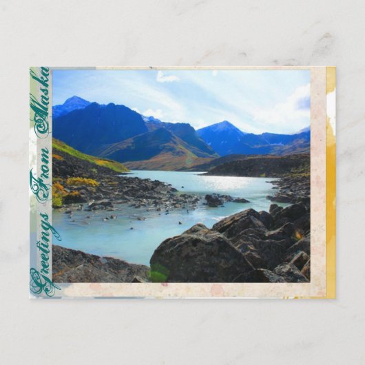 アラスカからの挨拶 – Symphony Lakeポストカード ポストカード (正面)