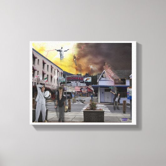 アラスカからの歓喜 キャンバスプリント (正面)