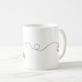 アラスカからウェストバージニアまで – ハート2ハート コーヒーマグカップ (正面右)