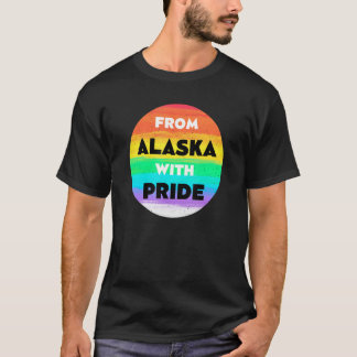 アラスカからプライドLGBTQことわざLGBT引用文P Tシャツ