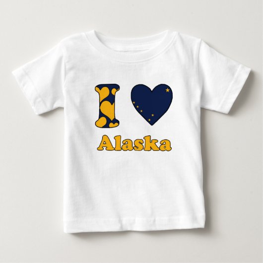 アラスカが大好き ベビーTシャツ (正面)