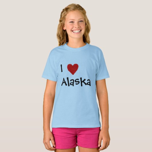 アラスカが大好き Tシャツ (正面フル)