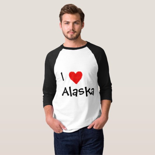 アラスカが大好き Tシャツ (正面フル)
