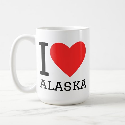 アラスカが好き コーヒーマグカップ (左)