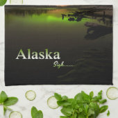 アラスカため息….. キッチンタオル (折り畳み)