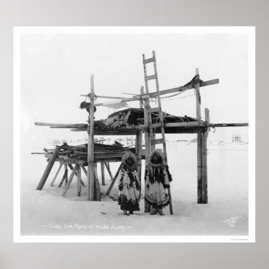 アラスカでの食料の貯蔵1916 ポスター (正面)