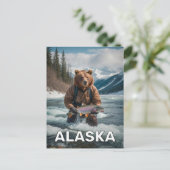 アラスカで魚と共に生きる ポストカード (スタンド正面)