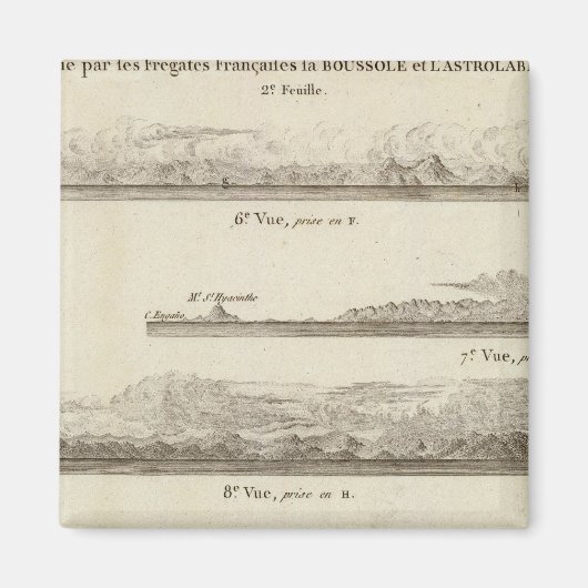 アラスカとブリティッシュコロンビア マグネット (正面)