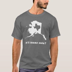 アラスカと比較されるテキサス州のかわいいありません Tシャツ