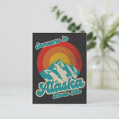 アラスカにいるレトロヴィンテージが私を70年代AKを愛している ポストカード (スタンド正面)