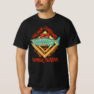 アラスカのお土産 旅行 観光 アクティブ・コーホー AK Tシャツ