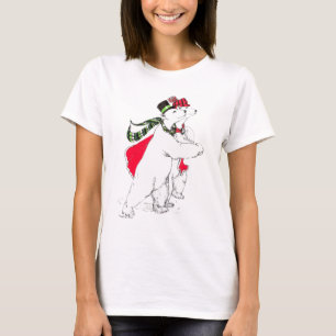 アラスカのお洒落なクリスマスの野性生物 Tシャツ