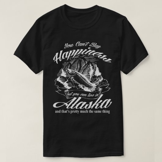 アラスカのためのおもしろいなノベルティのギフト Tシャツ (デザイン正面)