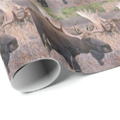 アラスカのアメリカヘラジカ ラッピングペーパー (ロールコーナー)