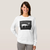 アラスカのエスキモー語および捕獲されたトナカイ Tシャツ (正面フル)