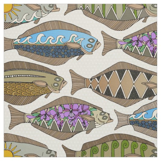 アラスカのオヒョウの真珠 ファブリック (見本)