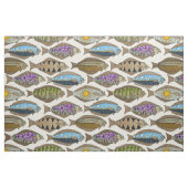 アラスカのオヒョウの真珠 ファブリック (ファットクウォーター)