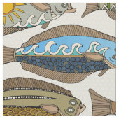 アラスカのオヒョウの真珠 ファブリック (クローズアップ)