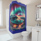 アラスカのオーレオラ・ボレアリス シャワーカーテン (インサイチュ)