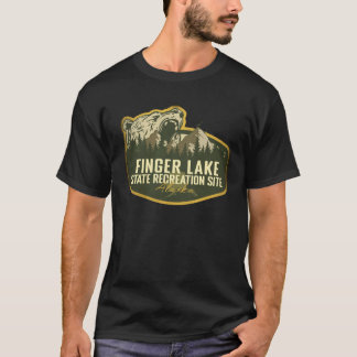 アラスカのキャンプ フィンガーレイク州立レクリエーションサイト Tシャツ