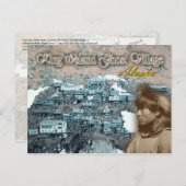 アラスカのキングアイランドUkivok Stitlt Village ポストカード (正面/裏面)