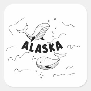 アラスカのクジラ スクエアシール