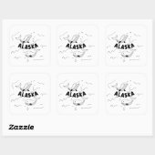 アラスカのクジラ スクエアシール (シート)