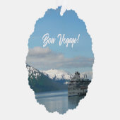 アラスカのクルーズバケーショントラベルフォト オーナメントカード (右)